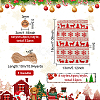 32Pcs 8 Styles Christmas Rectangle Printed Cotton & Linen Candy Gift Drawstring Bags ABAG-BC0001-48-2