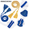 Gorgecraft 2Pcs 2 Colors Polyester Graduation Honor Rope AJEW-GF0006-56-3