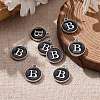 Platinum Plated Alloy Charms ENAM-S118-02B-P-5
