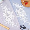 Flower Blossom Sequin Appliques DIY-WH0407-02-4