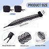 10 Pairs Polyester Lace Shoelaces AJEW-TA0003-14C-3