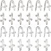 32Pcs 2 Style Brass Snap On Bails KK-FH0001-88-1