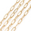 3.28 Feet Soldered Brass Paperclip Chains X-CHC-G005-06G-1