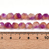 Dyed Natural White Jade Beads Strands G-T139-8mm-45Q-5