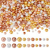 Cheriswelry 11 Strands 11 Styles Baking Painted Pearlized Glass Pearl Round Bead Strands HY-CW0001-04-11