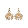 Brass Micro Pave Cubic Zirconia Multi-Strand Links KK-B133-06G-02-1