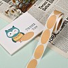 Self-Adhesive Kraft Paper Gift Tag Stickers X-DIY-G021-10-5