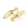 Natural Citrine Pendants G-N345-01B-2