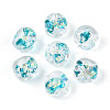 Handmade Foil Lampwork Beads Strands FOIL-T008-04C-2