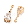 Brass with Cubic Zirconia Pendants LS-KK-Z035-01B-2