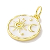 Rack Plated Brass Enamel Pendants X-KK-Z039-02D-2