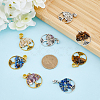 32Pcs 8 Styles Alloy European Dangle Charms FIND-FH0006-05-3