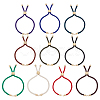10Pcs 10 Colors Twisted Nylon Cord Silder Bracelets DIY-ME0001-10-1