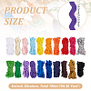 100M 20 Styles Polyester Lace Trims OCOR-MA0001-24-2