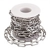 Tarnish Resistant 304 Stainless Steel Paperclip Chains STAS-R100-38-3
