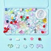 106Pcs 11 Styles Transparent Mixed Colors Acrylic Beads with Strong Stretchy Beading Elastic Thread OACR-FS0001-60-8