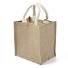 Jute Tote Bags Soft Cotton Handles Laminated Interior ABAG-F003-05-3