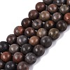 Natural Dendritic Jasper Beads Strands G-Q601-13A-01-2