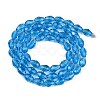 Transparent Glass Beads Strands EGLA-N013-T6mm-D17-2