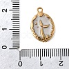 304 Stainless Steel Enamel Pendants STAS-B128-27G-4