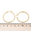 PVD Vacuum Plating 201 Stainless Steel Hoop Earrings with 304 Stainless Steel Pins for Women EJEW-D279-12G-04-3