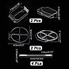 4Pcs Handheld Cosmetic Palette AJEW-GL0001-51-2