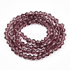 Bicone Glass Beads Strands X-EGLA-P016-4mm-03-2