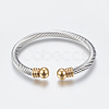304 Stainless Steel Torque Bangles BJEW-G584-05A-2