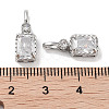 Brass Micro Pave Cubic Zirconia Pendants KK-C051-54P-02-3