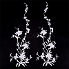 Polyester Embroidery Flower Lace Appliques DIY-WH0504-262-1