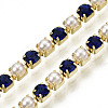 Brass Rhinestone Strass Chains CHC-N017-001A-A19-2