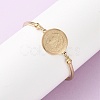 Religion 304 Stainless Steel Link Bracelets for Women BJEW-F524-02B-G-2