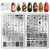 304 Stainless Steel DIY Nail Art Templates MRMJ-WH0117-011-1