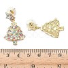 Alloy Dangle Stud Earrings EJEW-H173-02G-02-3