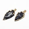 Natural Smoky Quartz  Pendants G-Q490-A05-2