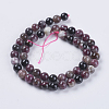Natural Tourmaline Beads Strands G-G446-8mm-03-2