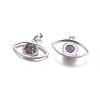 Natural Amethyst Pendants G-L512-H07-2