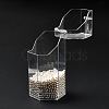 Flip Cover Hexagon Plastic Pen Holder MRMJ-E010-02-4
