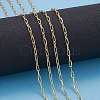 3.28 Feet Soldered Brass Paperclip Chains X-CHC-G005-03G-6