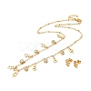 PVD Vacuum Plating 304 Stainless Steel Stud Earring and Pendant Necklace Set LS-SJEW-C002-01A-G-1