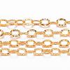 Ion Plating(IP) 304 Stainless Steel Textured Cable Chains CHS-H007-05G-1