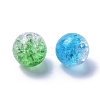 Two Tone Transparent Crackle Acrylic Beads CACR-R009-12mm-M-3