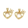 Brass Micro Pave Cubic Zirconia Pendants KK-A269-15G-1