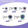5 Style Cubic Zirconia Pointed Back Cabochons ZIRC-PH0001-41-2