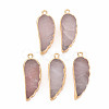 Natural Rose Quartz Pendants G-N326-127-A06-1