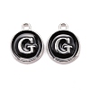 Platinum Plated Alloy Charms X-ENAM-S118-02G-P-1
