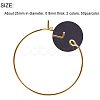 Brass Wine Glass Charm Rings/Hoop Earrings KK-PH0001-08-2