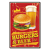 Vintage Metal Tin Sign AJEW-WH0157-034-1