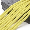Flat Round Handmade Polymer Clay Beads CLAY-R067-6.0mm-22-1