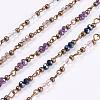 Handmade Glass Beaded Chains AJEW-JB00320-1